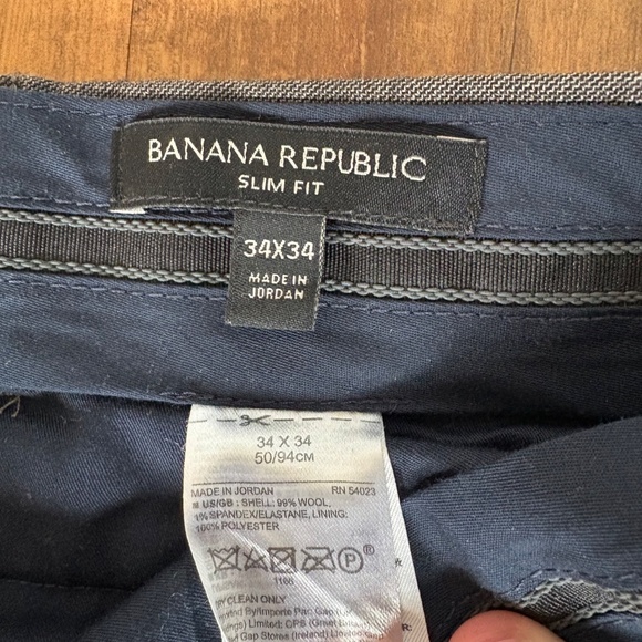 Banana Republic Slim Fit Grey Slacks - Picture 2 of 7